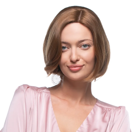 Women's wig made of Slavic hair, medium brown 25cm ALIZEE X #6/8