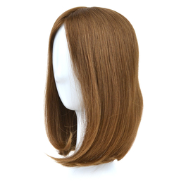 Slavic natural hair topper in brown STILLA 35cm #6/8/10