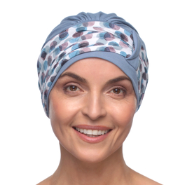 Asymmetrical Turban in Blue BOMBAY # B84/B334