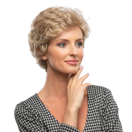 Synthetic medium blonde BRIGITE #12/14/16 wig