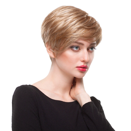 Synthetic wig dark red with roots VALERIE #130/31/4R