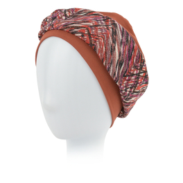 Brown turban with a light and breathable lining CARDIFF # B125+TL64