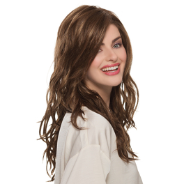Synthetic wig in brown with roots JELLY #8/14/6R