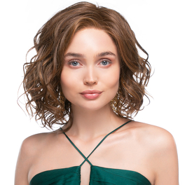 Synthetic wig with blonde waves and roots TANGO #101/24/38R