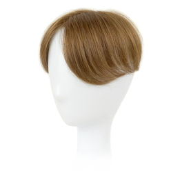Brown natural Slavic hair topper 15cm DELMAR # Grey 6/8/10