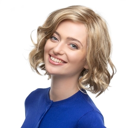 Synthetic wig in ash blonde MACAROON #101/60/14