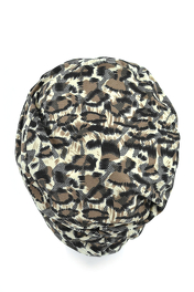 Warm leopard print turban LYNX