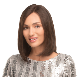 Asian Human Hair Wig Dark Brown MYSTIC # 2/4