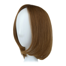 Slavic brown natural hair topper STILLA 25cm #6/8/10