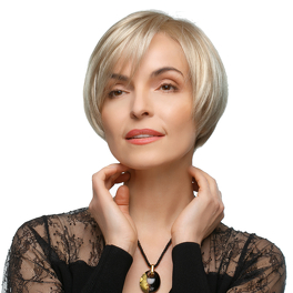 Synthetic grey wig BRISK #61