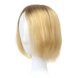 Slavic natural hair blonde ombre topper DALIA 20cm #8/12R+14/16