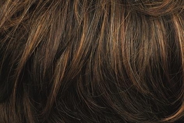 Synthetic women's bob wig with side-swept fringe in dark brown with light highlights WINTER NEW #830/27-830