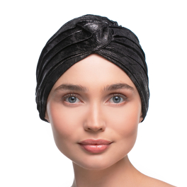 Warm elegant graphite turban MOONLIGHT*