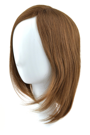 Slavic brown natural hair topper STILLA 30cm #6/8/10