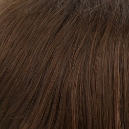 Natural Asian Hair Topper Deep Dark Brown PEACH # 2/4