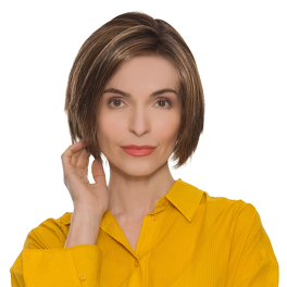 Synthetic Hair Wig Warm Brown with Darker Roots OLIVIA #4/30/27/4R