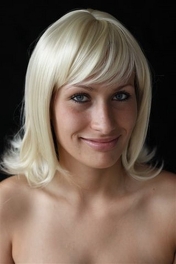 Party carnival wig dark blond MODEL E0141A #12TT26