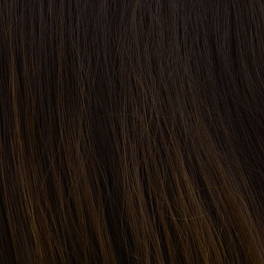 Natural women's wig Asian hair Multitoned brown with dark roots BIWA #2R+4/8/30