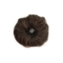 Dark brown hair scrunchie hair tie Slavic virgin hair LUX BUBBLE ME #4/6