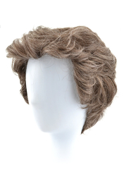 Men's wig made of dark brown synthetic hair TANGUY #4/8*