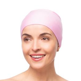 Light and delicate pink turban VIOLET PLUS #4