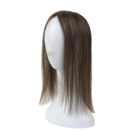 Slavic dark grey natural hair topper 36cm DELMAR # DarkGrey
