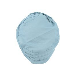 Smooth turban made of light breathable material in blue PORTO # BM-Y363