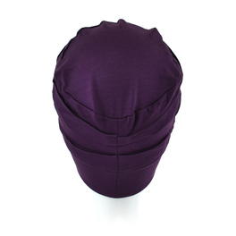 Classic turban with delicate stitching ORCHID #38 plum