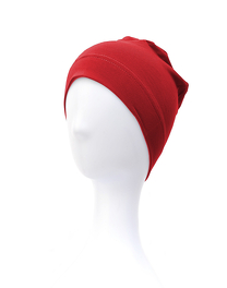 Light, simple, seamless red turban BAJA #214.