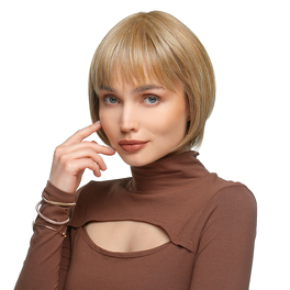 Synthetic heat-resistant grey wig FLATWHITE SMALL #61
