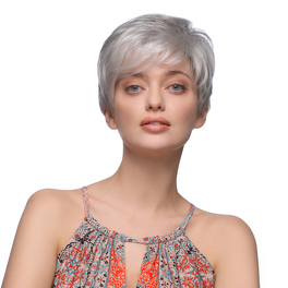 Synthetic wig pixie style elegant brown PATTY #830/6/4
