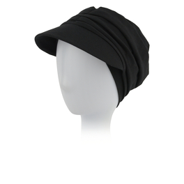Light and warm black TOKYO turban with a peak # black