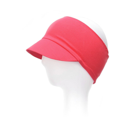 Soft and flexible raspberry cap with a visor SUNFLOWER #6