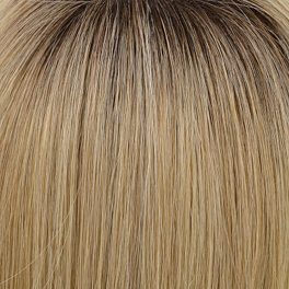 Blonde synthetic wig with roots ENERGETIC # R14/88/8R