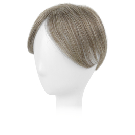 Slavic medium grey virgin hair natural topper 15cm DELMAR # MedGrey