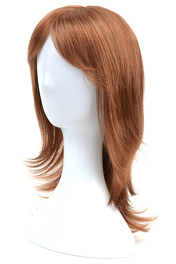 Child wig made of synthetic chestnut brown hair HEIDI #30/KN7
