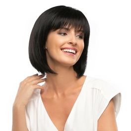 Synthetic bob wig with straight fringe in light blonde FREE #26/27/20