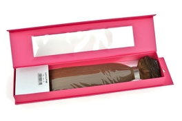 Hair extensions clip-in weft in light brown LUX CLIP ME - 30cm 125g #12.