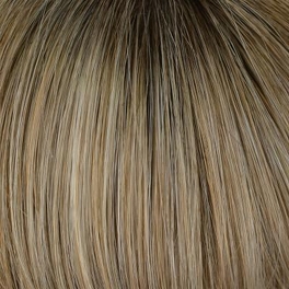Synthetic Heat-resistant wig Light Multi-toned Blonde with dark roots CALATA #14/16/8R