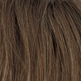 Synthetic hair wig in brown with roots BRISK #8/14/6R