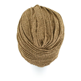 Elegant golden turban with pleating GOLD