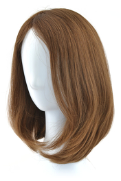 Women's wig made of virgin natural hair, medium brown, 30cm KYA S XY #6/8/10.