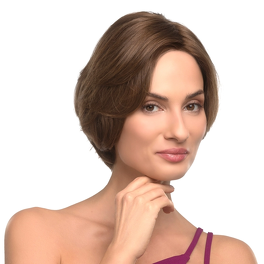 Natural Slavic hair wig in medium brown LOA S #6/8/10