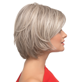 Women's Heat-Friendly Synthetic Wig in Dark Brown CREAM # 6/8/4R
