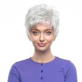 Synthetic grey wig WAFFLE #61