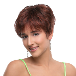 Synthetic dark red wig with roots NEEM #130/31/4R