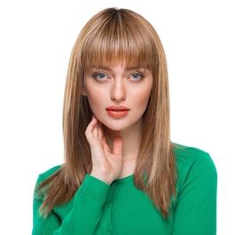Synthetic Wig in Chestnut Brown with BRULEE Root #830/28/30/4R