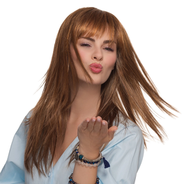 Synthetic Wig in Chestnut Brown with BRULEE Root #830/28/30/4R