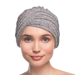 Silver elegant turban SILVER*