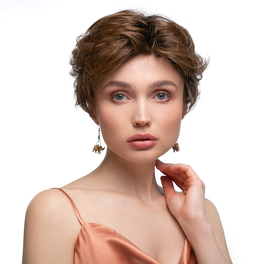 Synthetic heat-resistant blonde ombre wig LARIX #66/24/14R